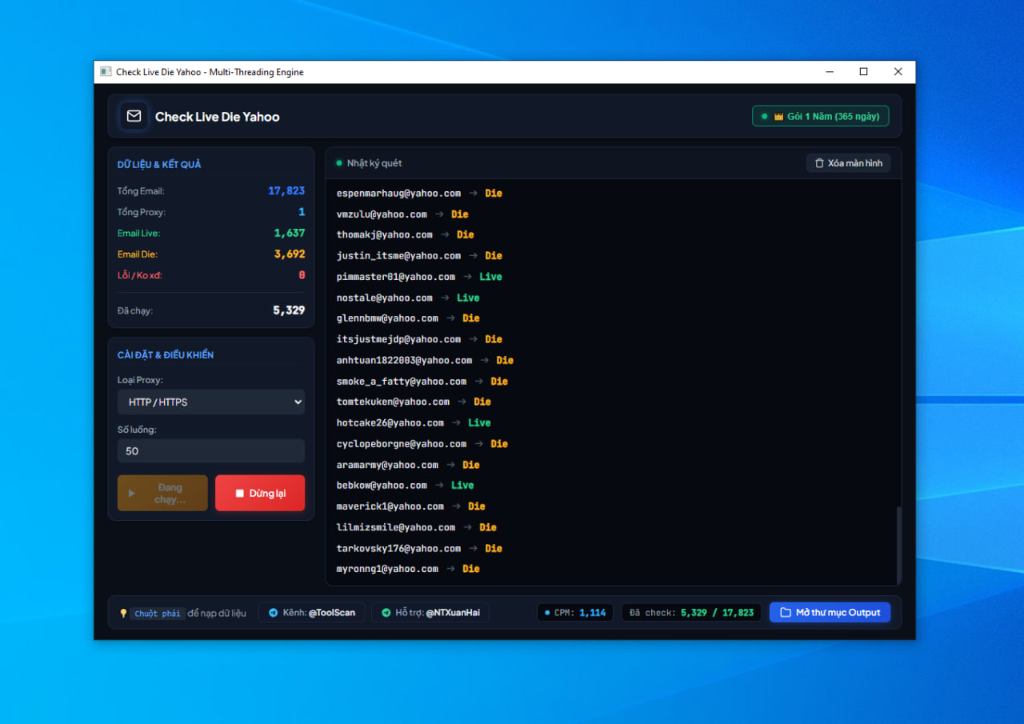 Check Live Die Yahoo Mail